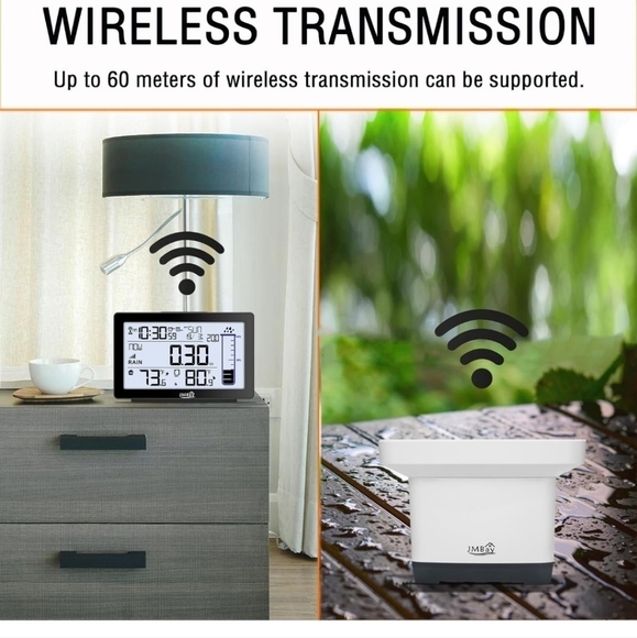 Wireless Digital Rain Gauge with Many Funtions *NIB* - Picture 3 of 9
